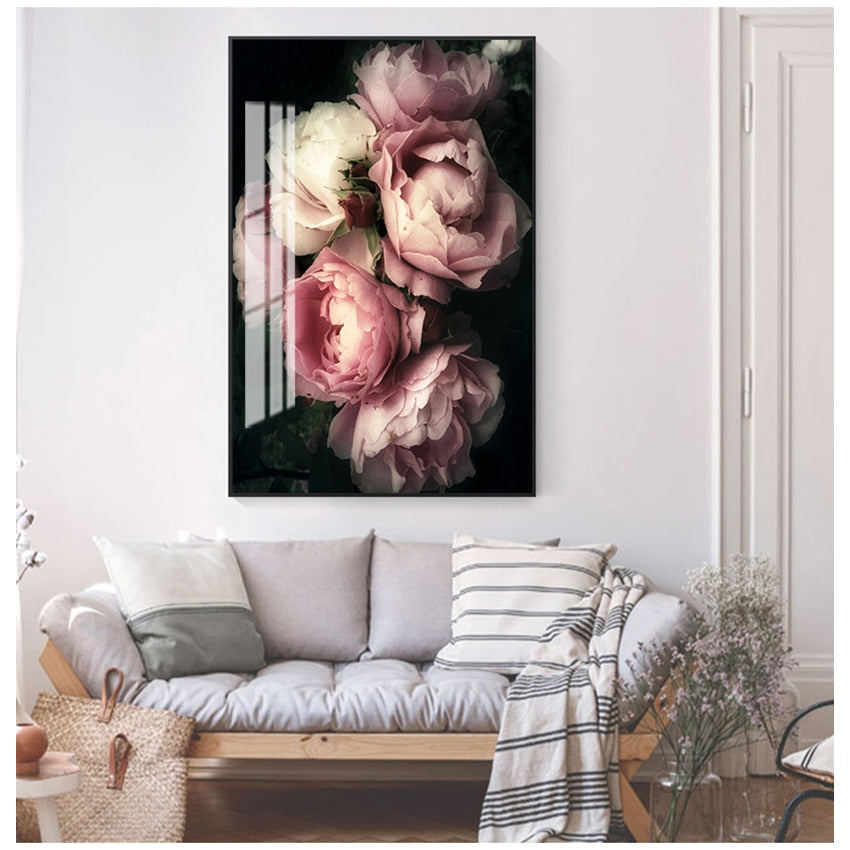 CORX Designs - Realistic Pink and White Flower Canvas Art - Review