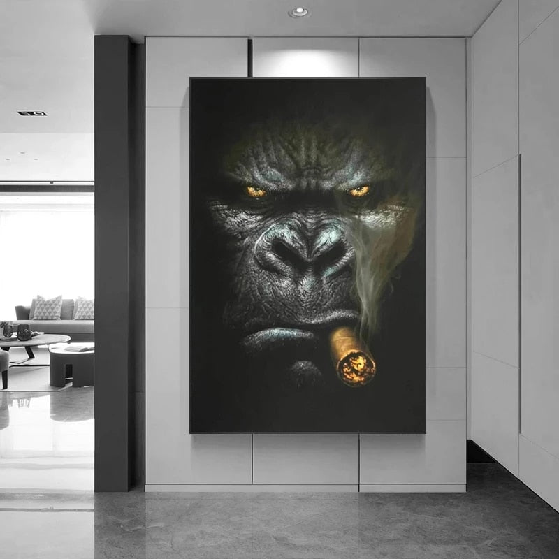 CORX Designs - Gorilla Smoking Cigar Canvas Art - Review