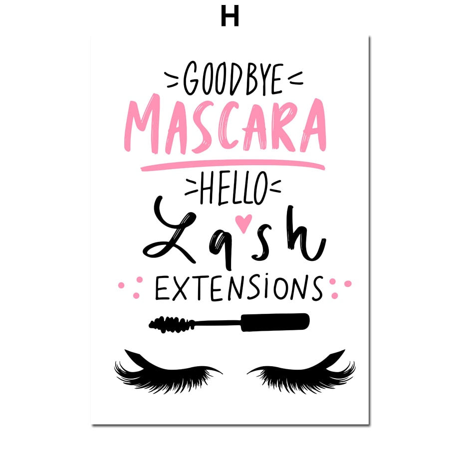 CORX Designs - Nail Polish Pink Love Heart Eyelash Canvas Art - Review