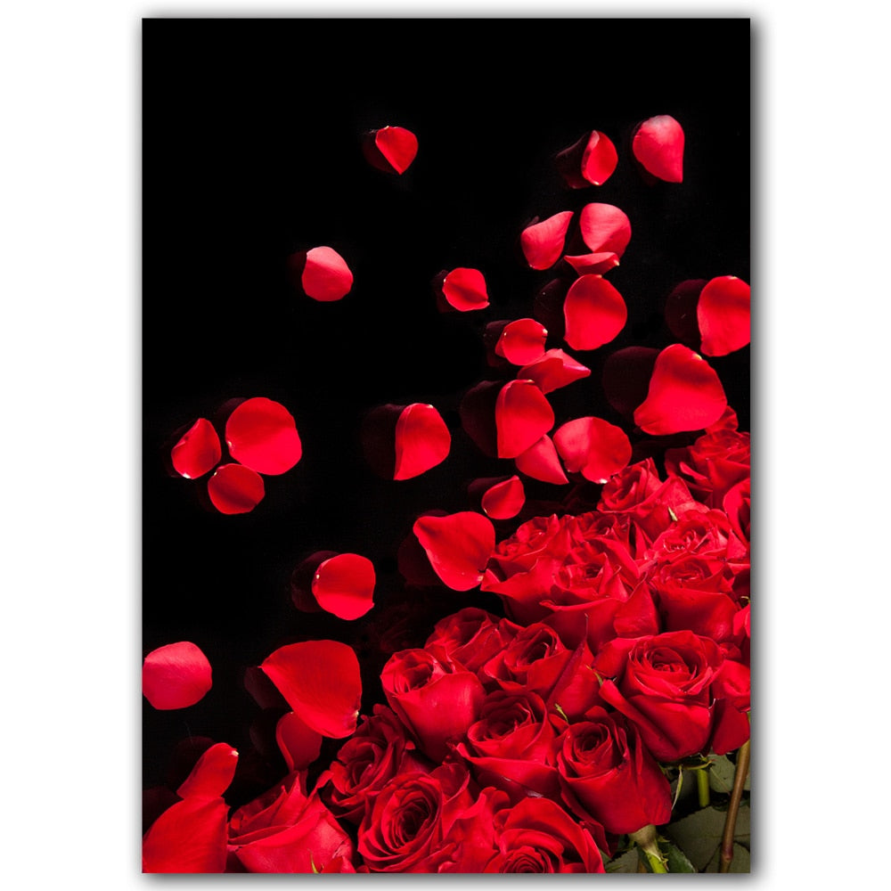 CORX Designs - Red Rose Petals Canvas Art - Review