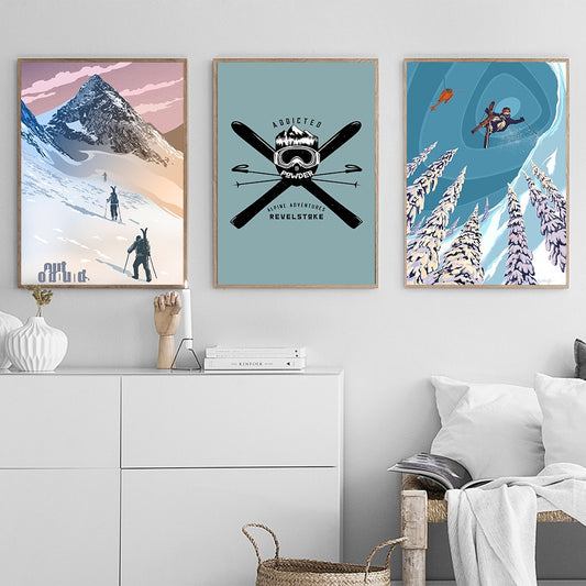 CORX Designs - Ski Badge Snow Canvas Art - Review