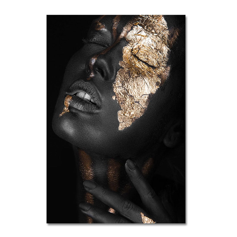 CORX Designs - African Black and Gold Woman Canvas Art - Review