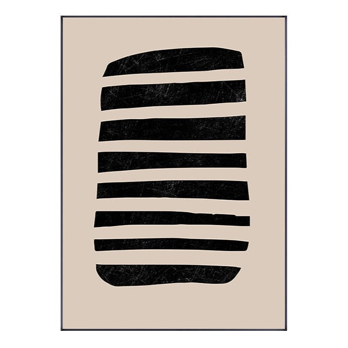 CORX Designs - Abstract Geometric Brown Beige Black Canvas Art - Review
