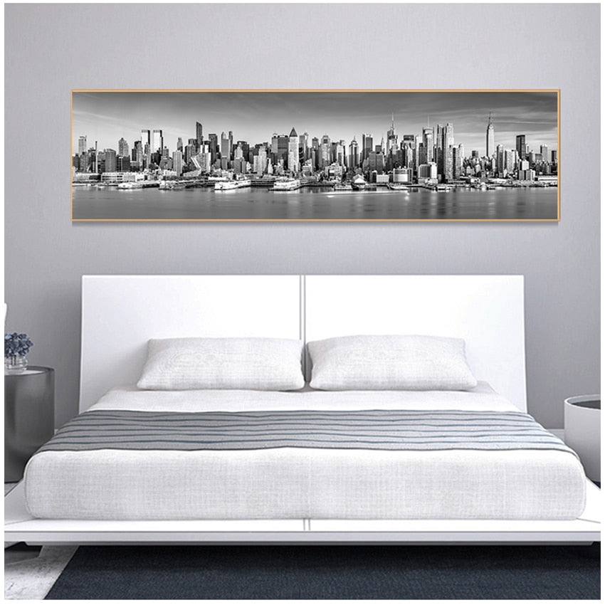 CORX Designs - Black and White New York City Landscape Wall Art Canvas - Review