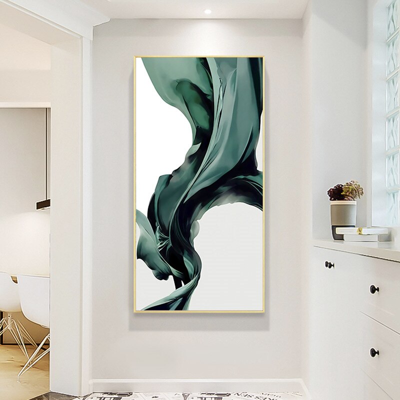 CORX Designs - Blackish Green Silk Canvas Art - Review