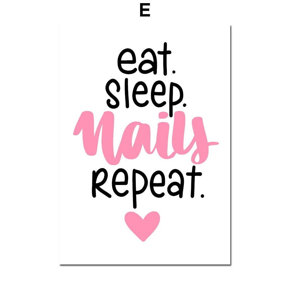 CORX Designs - Nail Polish Pink Love Heart Eyelash Canvas Art - Review