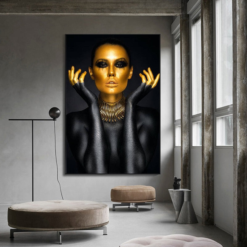 CORX Designs - Gold Woman Canvas Art - Review