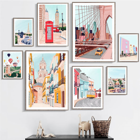 CORX Designs - Illustration Paris New York City Canvas Art - Review