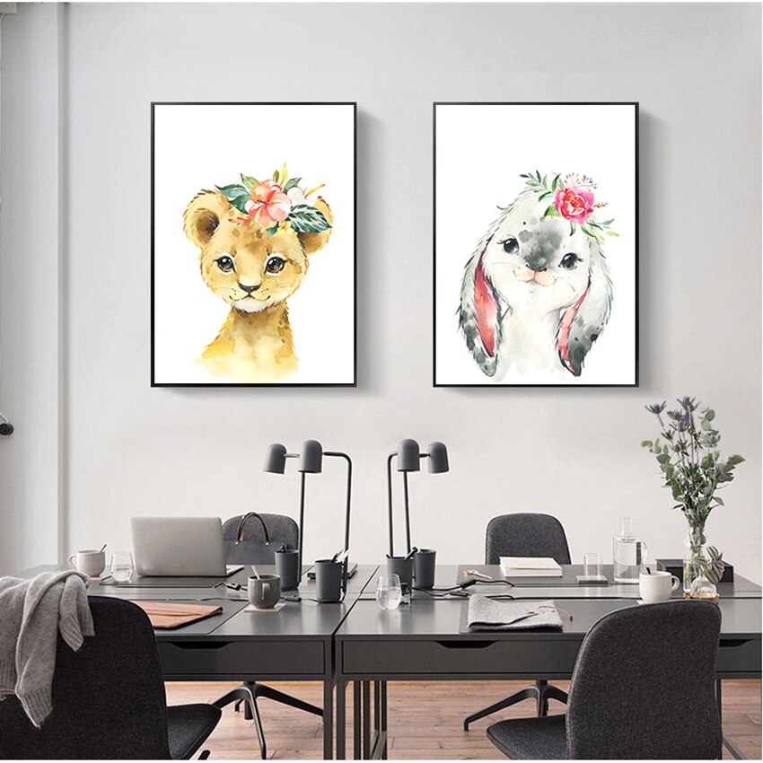 CORX Designs - Cute Animal Nursery Wall Canvas Art - Review