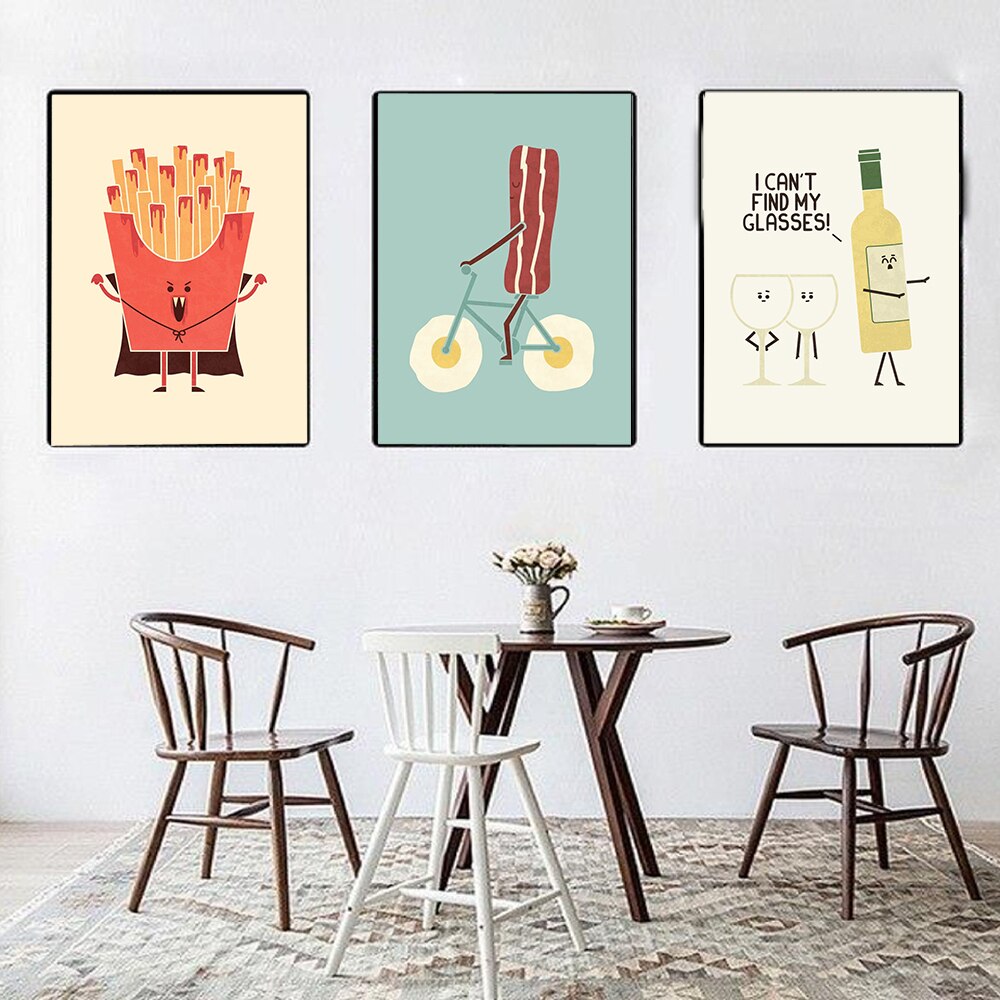 CORX Designs - Funny Food Wine Canvas Art - Review