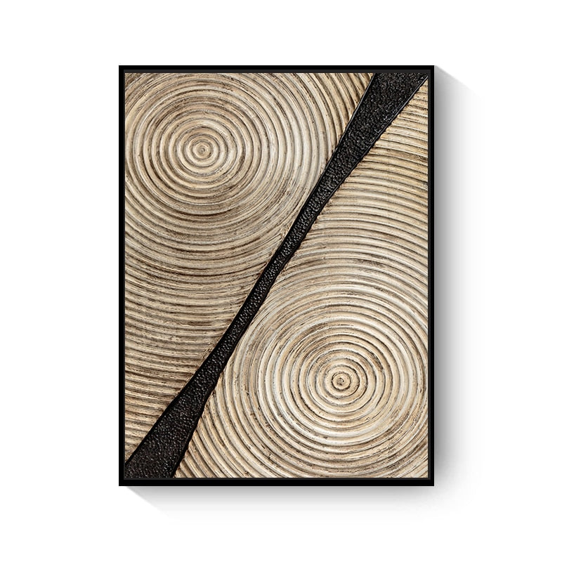 CORX Designs - Retro Black Gold Wood Art Canvas - Review