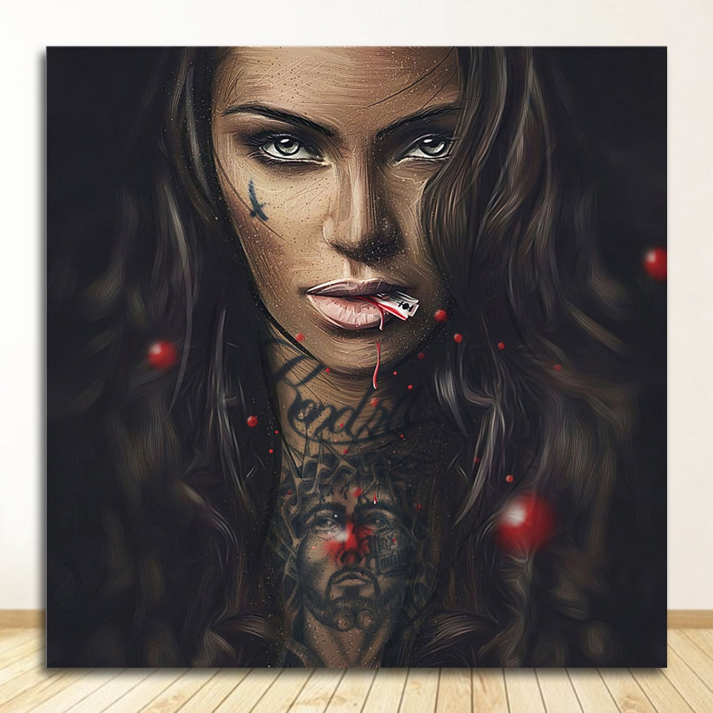 CORX Designs - Cool Sexy Tattoo Girl Canvas Art - Review