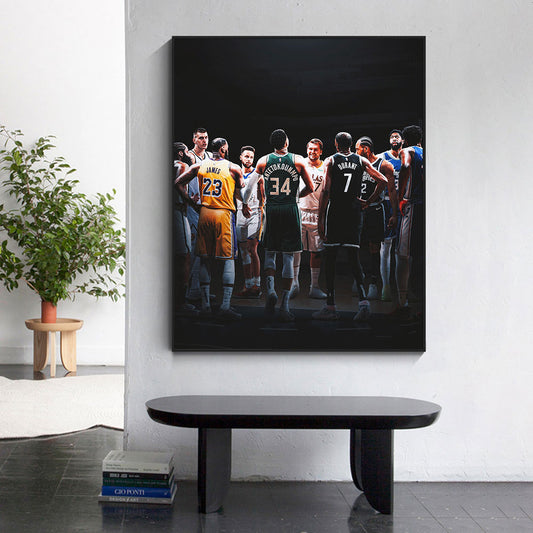CORX Designs - Basketball All Stars James Curry Durant Canvas Art - Review