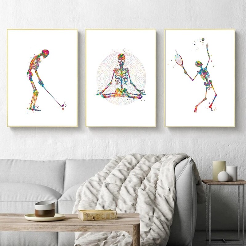 CORX Designs - Skeleton Work Out Canvas Art - Review