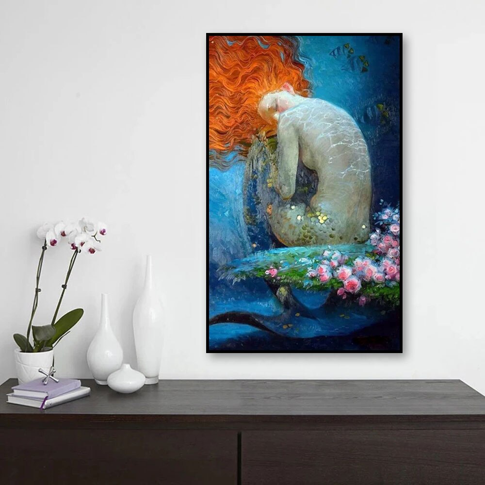 CORX Designs - Golden Scales Mermaid Canvas Art - Review