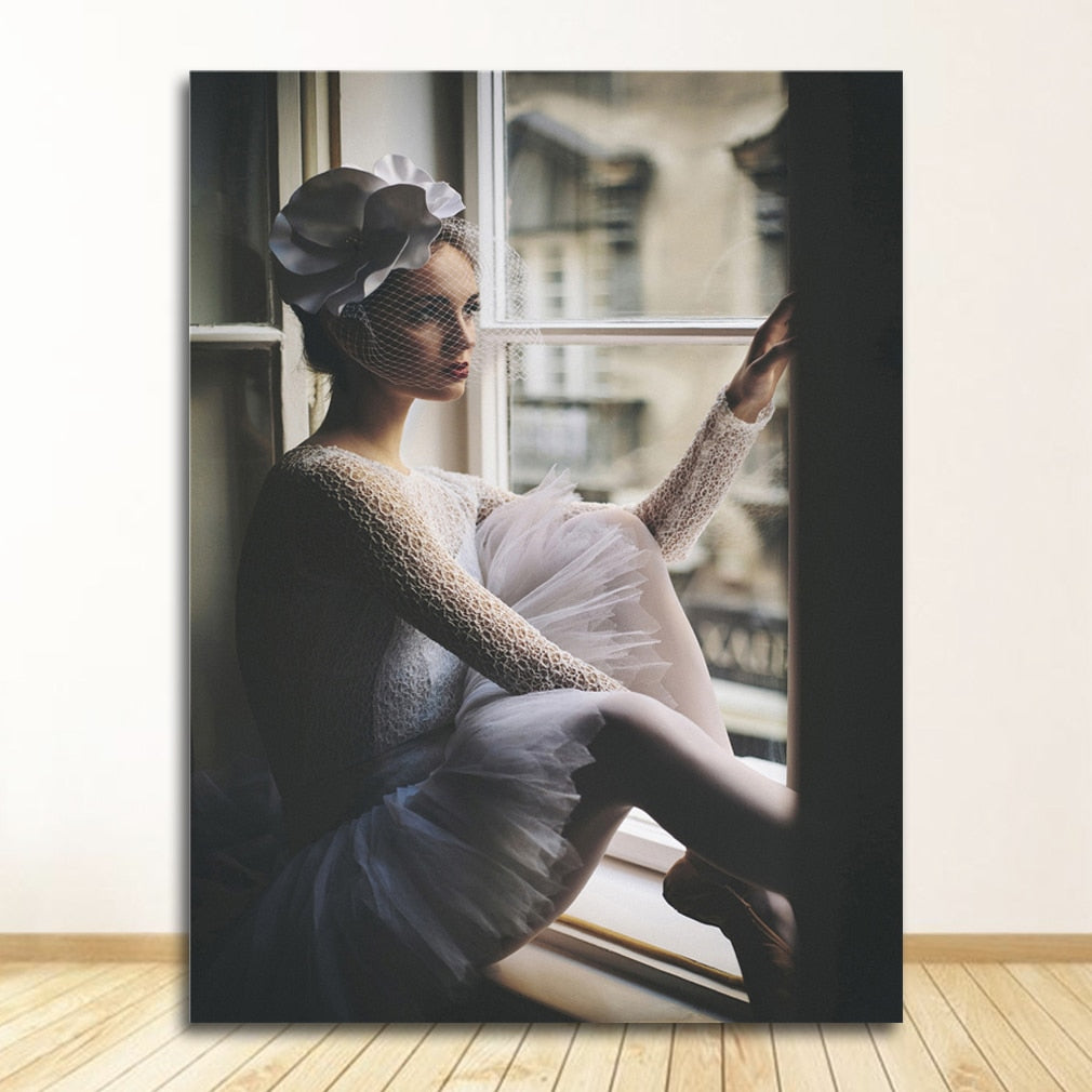 CORX Designs - Woman by the Window Pink Peony Canvas Art - Review