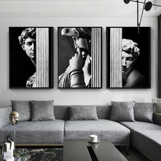 CORX Designs - Black and White David Canvas Art - Review