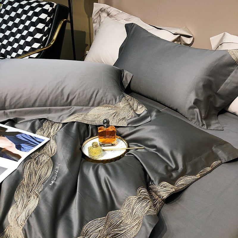 CORX Designs - Amunet Egyptian Cotton Duvet Cover Bedding Set - Review