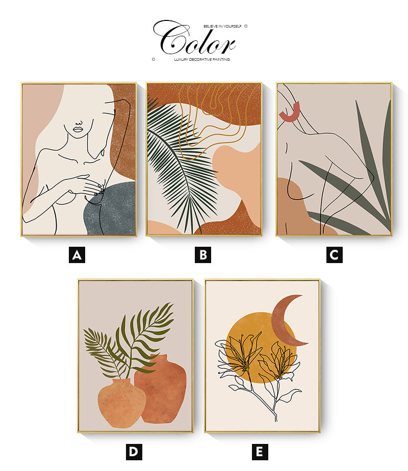 CORX Designs - Nordic Abstract Sun Moon Boho Canvas Art - Review