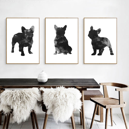 CORX Designs - Black and White French Bulldog Canvas Art - Review