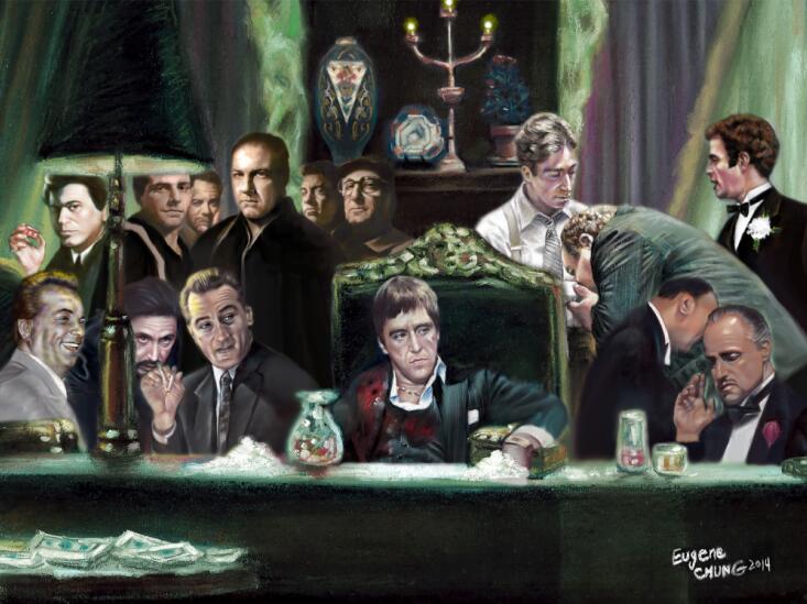CORX Designs - Godfather Gangsters Painting Canvas Art - Review