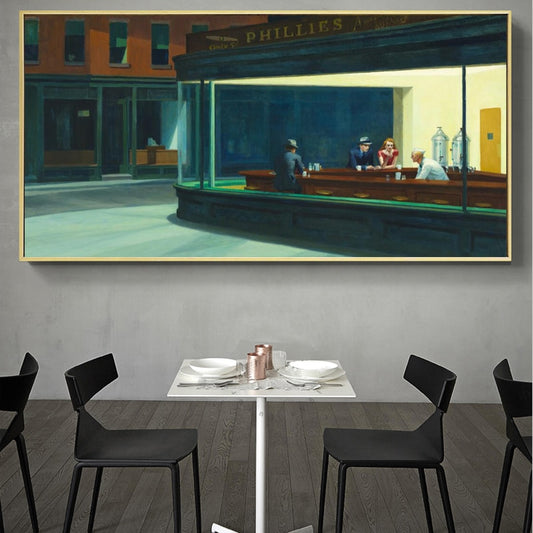 CORX Designs - Nighthawks by Edward Hopper Canvas Art - Review