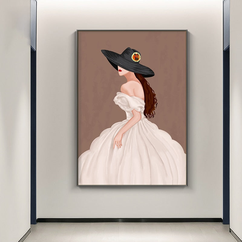 CORX Designs - Blue Dress Woman Fashion Canvas Art - Review