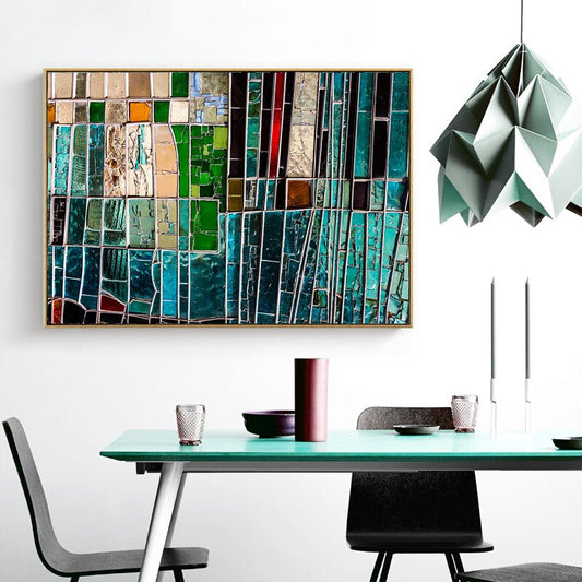 CORX Designs - Abstract Mosaic Porcelain Canvas Art - Review