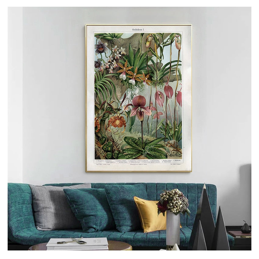 CORX Designs - Orchids Late 1800s Botanical Poster Wall Art Canvas - Review