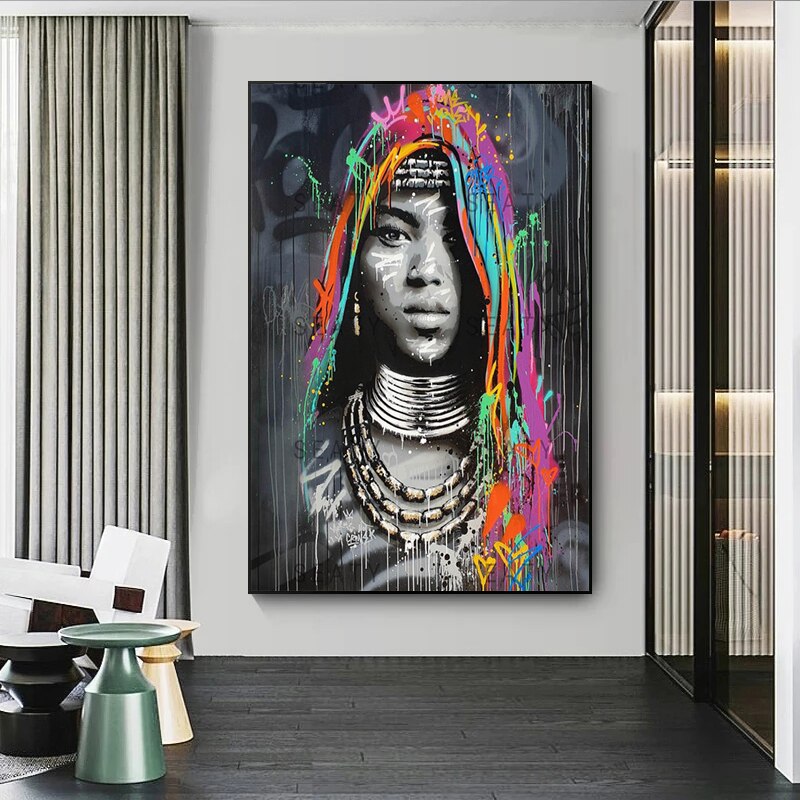 CORX Designs - African Black Woman Graffiti Canvas Art - Review