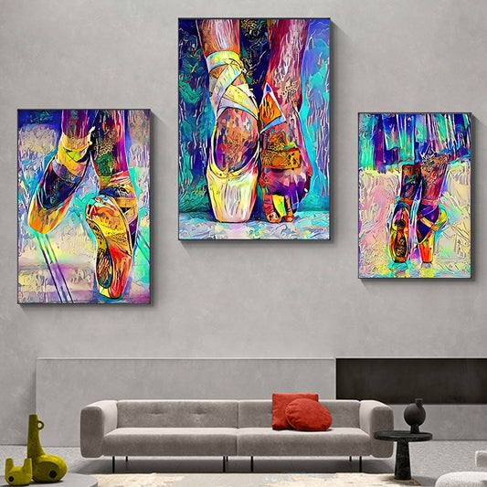 CORX Designs - Colorful Ballet Shoes Canvas Art - Review