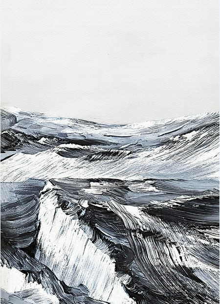 CORX Designs - Sea Wave Abstract Painting Canvas Art - Review