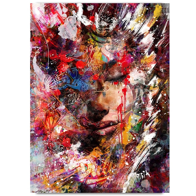 CORX Designs - Abstract Girl Graffiti Canvas Art - Review