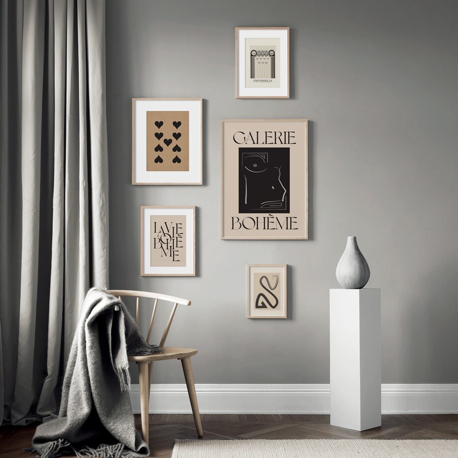 CORX Designs - Beige Abstract Curve Line Heart Quotes Canvas Art - Review