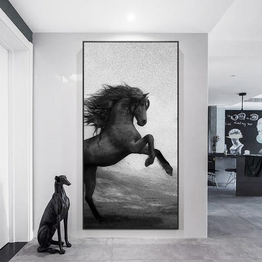 CORX Designs - Black and White Horse Canvas Art - Review