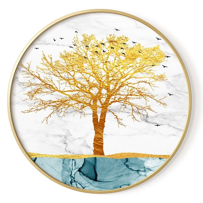 CORX Designs - Abstract Marble Round Canvas - Review