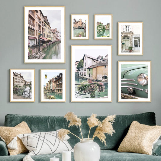CORX Designs - Old Town Street Small River Canvas Art - Review
