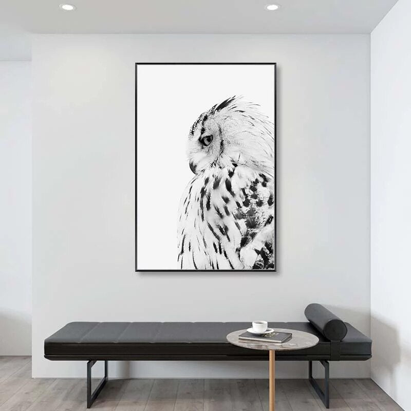 CORX Designs - Black and White Owl Canvas Art - Review