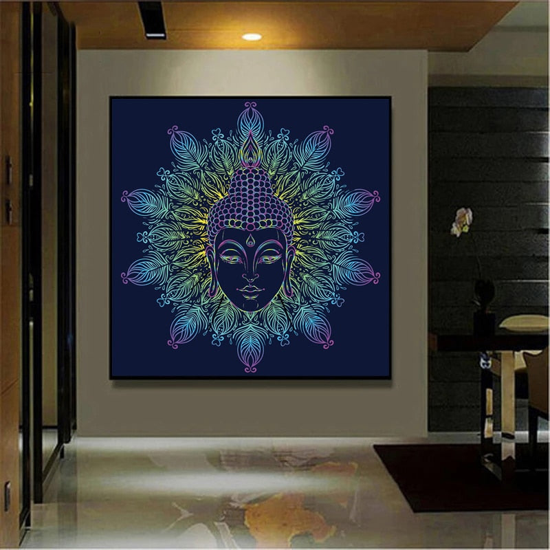 CORX Designs - Mandala Buddha Face Canvas Art - Review