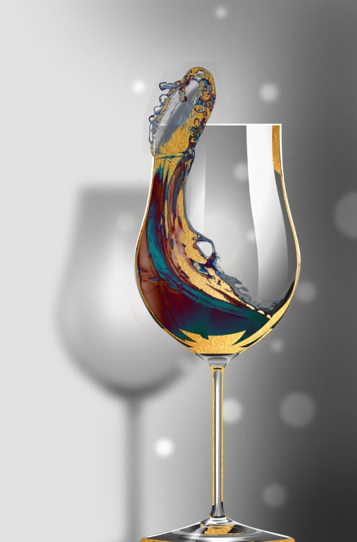 CORX Designs - Wine Glass Gold Canvas Art - Review