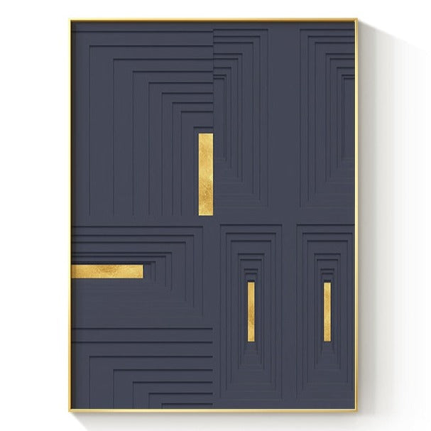 CORX Designs - Minimalist Golden Strips Canvas Art - Review