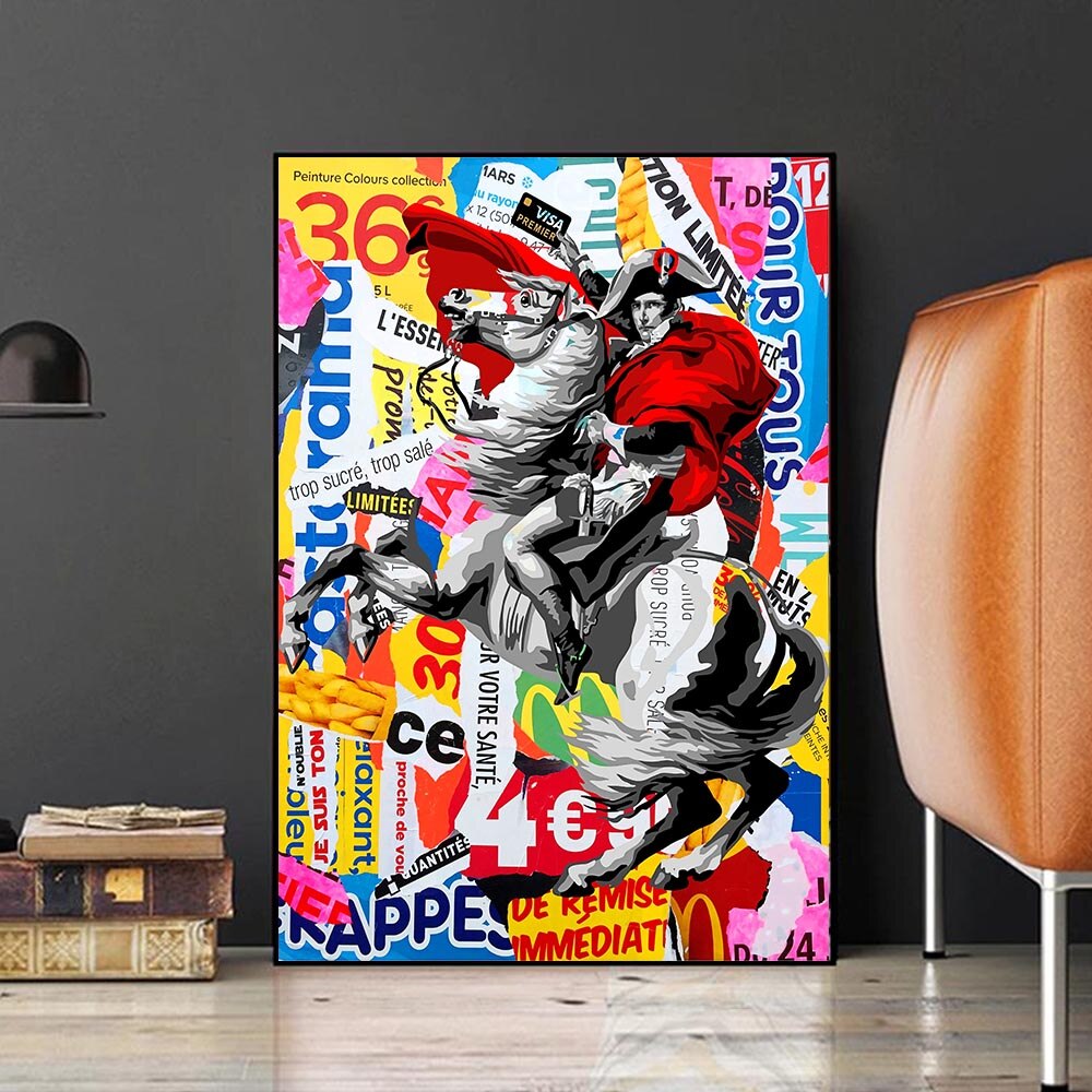 CORX Designs - Graffiti Napoleon Portrait Horse Canvas Art - Review