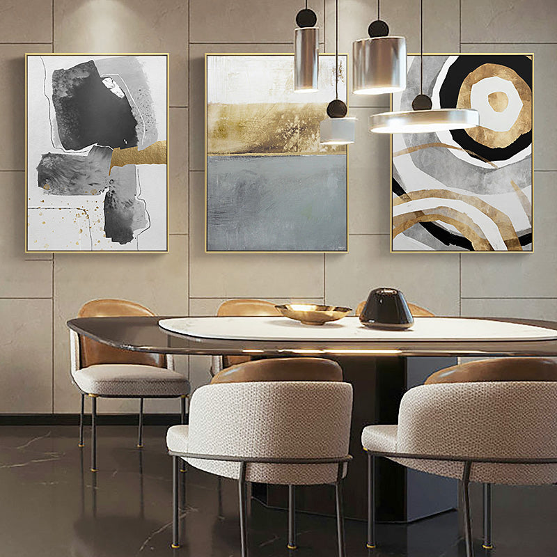 CORX Designs - Abstract Black White Gold Canvas Art - Review