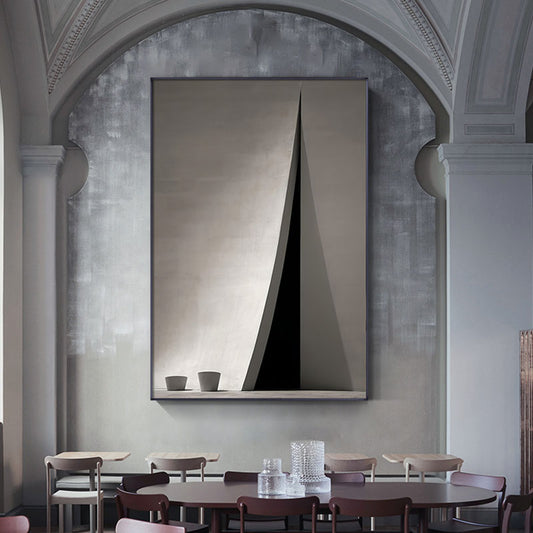 CORX Designs - Abstract Industrial Black White Building Canvas Art - Review