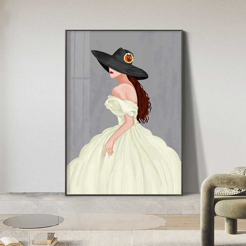 CORX Designs - Blue Dress Woman Fashion Canvas Art - Review
