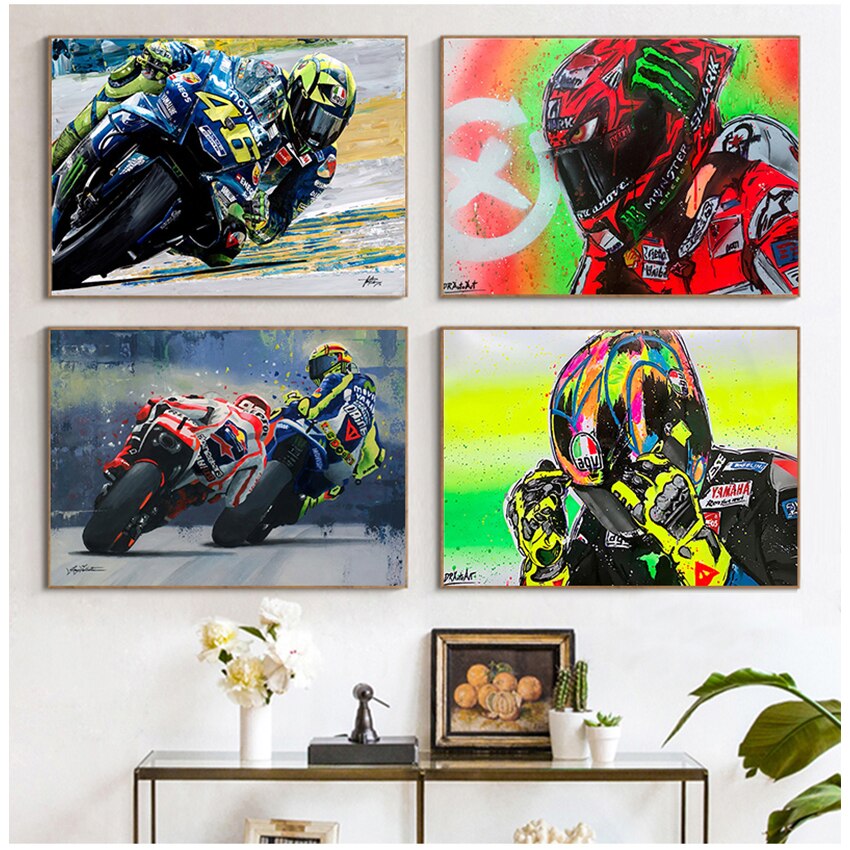 CORX Designs - Motorcycle Race Canvas Painting Art - Review