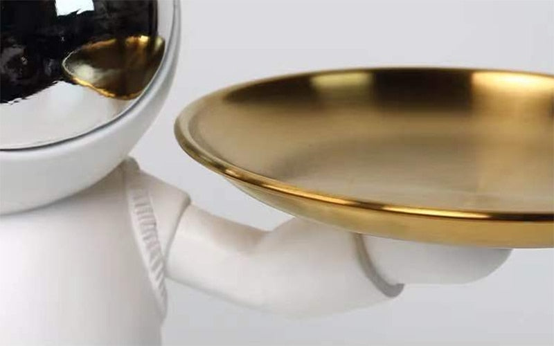CORX Designs - Gold Silver Astronaut Rabbit Tray Statue - Review