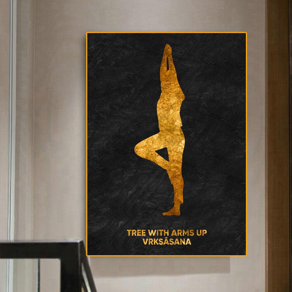 CORX Designs - Yoga Pose Gold Canvas Art - Review