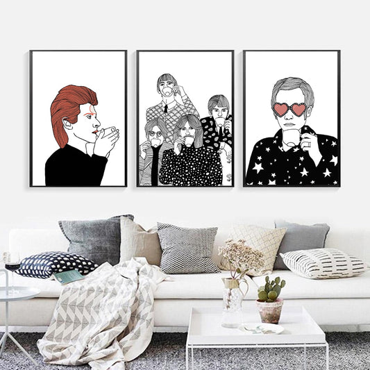 CORX Designs - Black and White Queen Band Canvas Art - Review