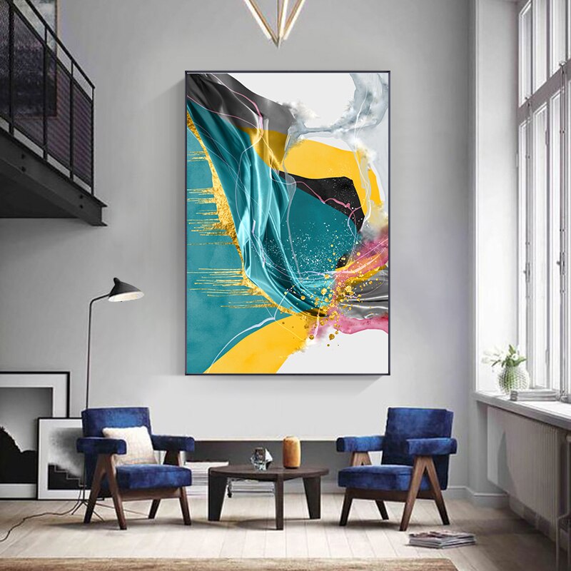 CORX Designs - Nordic Abstract Marble Tosca Canvas Art - Review